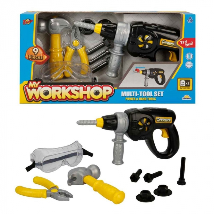 Trusa de scule cu bormasina, Zapp Toys, 9 piese [2]