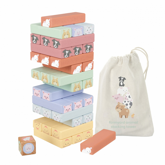 Turnul instabil cu animale de ferma, Orange Tree Toys [3]