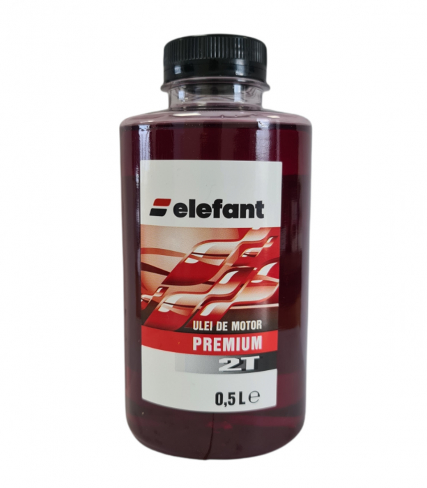 Ulei 0.5L, rosu amestec, motoare 2T, 30 ml/l, Elefant [1]