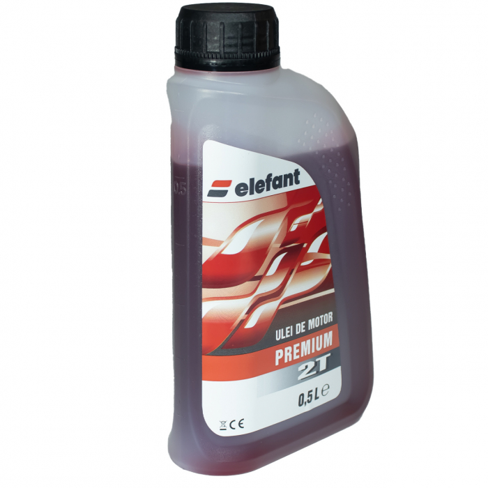 ULEI PREMIUM , AMESTEC 2T ,ROSU , 0.5L Elefant [2]