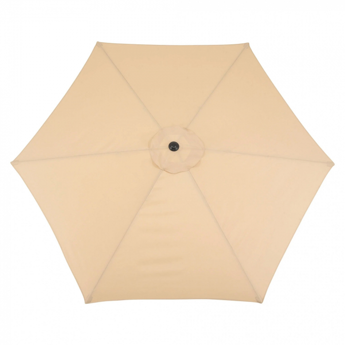Umbrela rotunda de soare Flippy pentru terasa, diametru 2.70 m, inclinare, manivela, crem [4]
