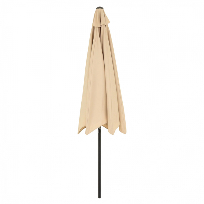 Umbrela rotunda de soare Flippy pentru terasa, diametru 2.70 m, inclinare, manivela, crem [3]