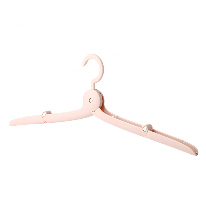 Umeras Pliabil de Calatorie, Flippy, Mini Cuier Portabil pentru Haine, Suport de Uscare, 14x7x1.4cm, Roz [1]