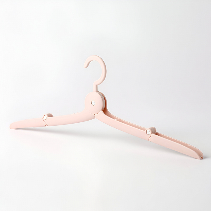 Umeras Pliabil de Calatorie, Flippy, Mini Cuier Portabil pentru Haine, Suport de Uscare, 14x7x1.4cm, Roz [2]