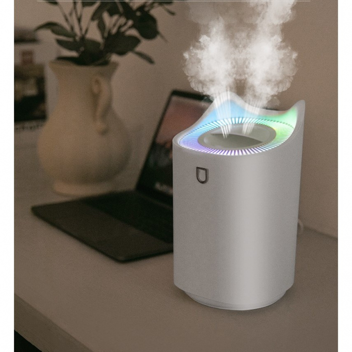 Umidificator cu duza dubla, Flippy, de capacitate mare 3L, alb [2]