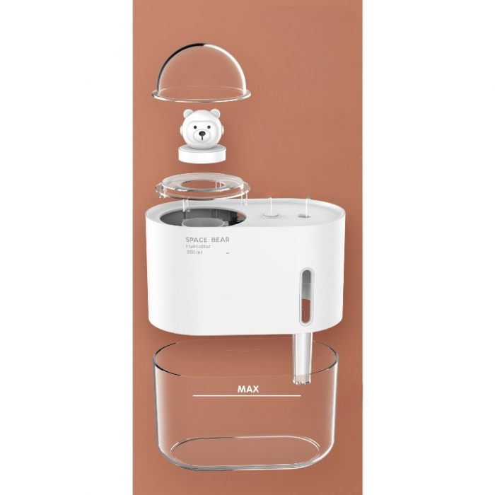 Umidificator Urs Spatial, Flippy, 300 ml, alb [6]
