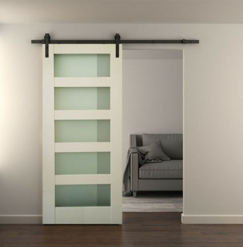 Usa glisanta tip hambar MDF , alb, 213x96.5x3.5 cm [1]