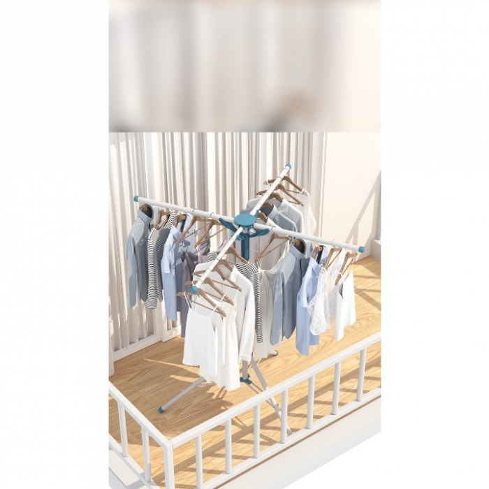Uscator de Rufe, Flippy, Tip Umbrela, Pliabil, Telescopic, pentru Interior-Exterior, cu Patru Tije, Picior Anti-Alunecare, Inaltime Ajustabila, 108 pana la 165 cm [5]