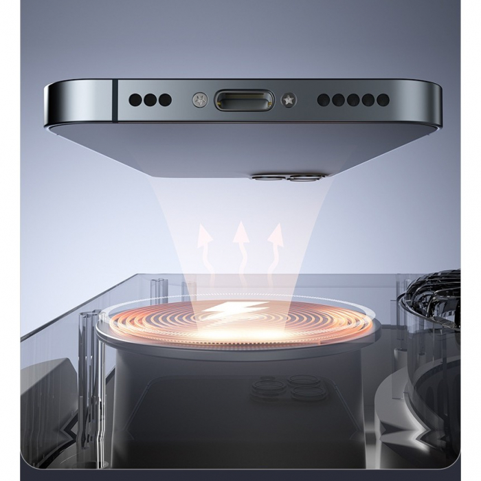 Ventilator 2in1, Flippy, Functie Incarcare Telefon Wireless, 100 Trepte de Viteza, 2400 mAh, 5V, 2A, 25 x 16.5 x 24 cm, Bej [5]