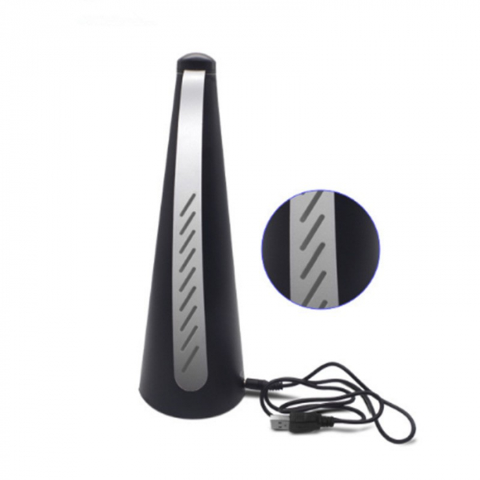 Ventilator Exterior, Flippy, Repelent pentru Muste/Tantari, Cablu USB, Slot Baterii, 9 x 9 x 20 cm, Negru [7]