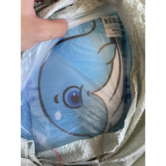 Vesta de salvare pentru copii cu aripioare de inot, Flippy, Albastru, Model balena [5]