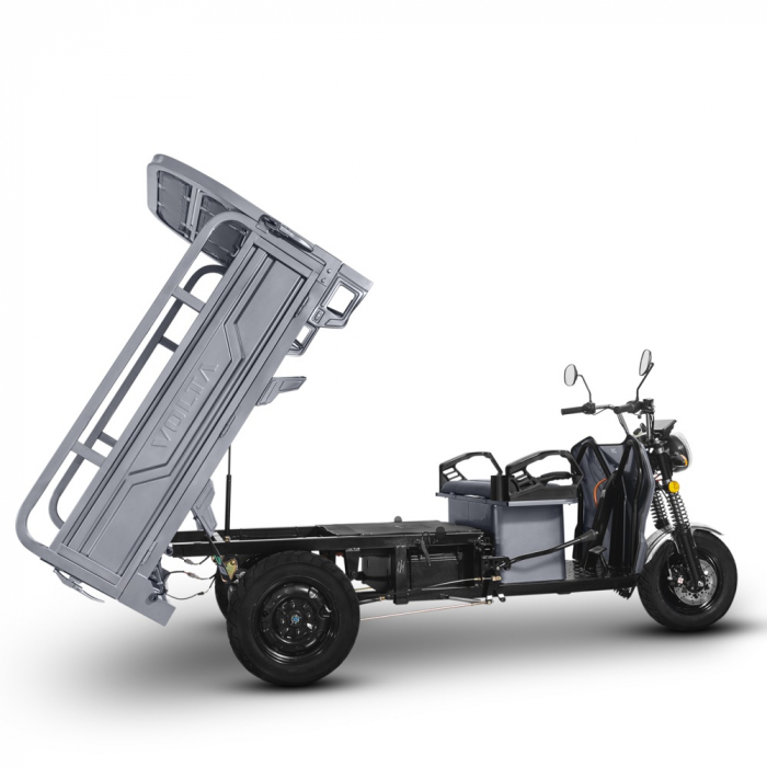 Voltarom Hercules, motor 3900W, 72V, 45 AH, viteza maxima 45 km pe ora, pana la 50km autonomie, Cu Permis, Triciclu Electric Tuk Tuk, Gri [5]