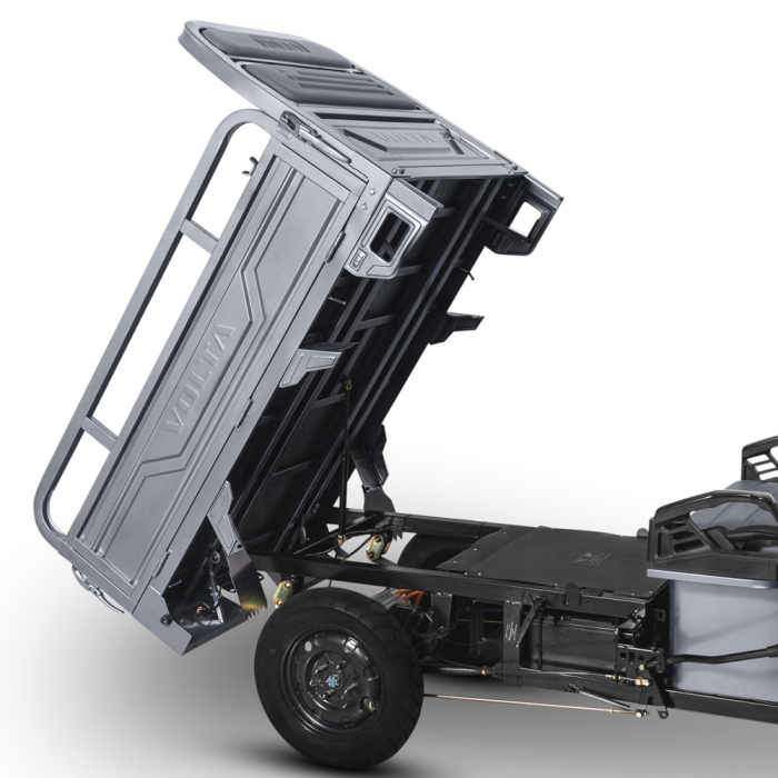 Voltarom Hercules, motor 3900W, 72V, 60 AH, viteza maxima 25 km pe ora, pana la 70km autonomie, Fara Permis, Triciclu Electric VT5, Tuk Tuk, Gri [5]
