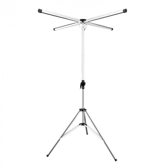 X-shaped clothes drying rack telescopic model - floor-standing folding indoor home balcony outdoor stainless steel [1]
