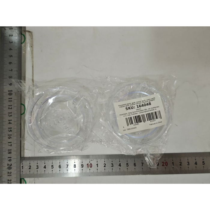 Zdrobitor de Usturoi, Flippy, Multifunctional, din Plastic, Prin Rasucire, 4 x 7.5 cm, Transparent [7]
