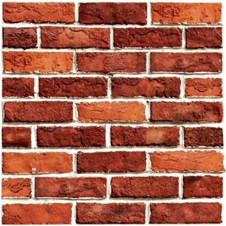 Sub 99 Lei - Lichidare 10 x Placi Tapet Autocolant 3D cu Imitatie de Caramida, pentru Perete Bucatarie Sufragerie, Usor de Curatat, Rezistent la Apa, Autoadeziv, 30x30 cm, Rosu