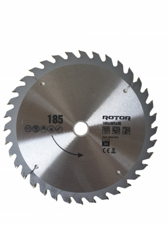 Consumabile, piese și accesorii - 185x20 36T disc de taiat lemnul ROTOR