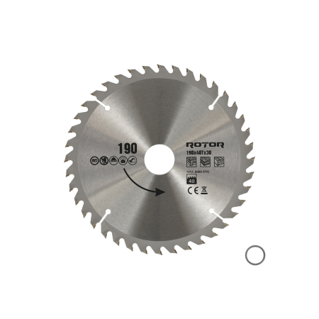 Consumabile, piese și accesorii - 190X30 40T disc de taiat lemnul ROTOR