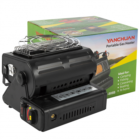 Plite & aragaze - Aragaz portabil si incalzitor 2 in 1, 1.3 kW