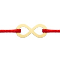 Bijuterii argint - Martisor Bratara Argint 925, Jolie, Model Infinit, Martisor de 1 Martie, cu Snur Rosu, Argintiu