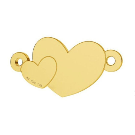 Bijuterii argint - Martisor Bratara Argint 925, Jolie, Model Inima Mare Mica, Martisor de 1 Martie, cu Snur Rosu, Argintiu