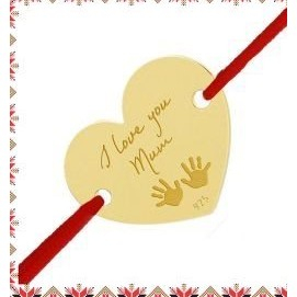 Bijuterii argint - Martisor Bratara Argint 925, Jolie, Model Inima Te Iubesc, Martisor de 1 Martie, cu Snur Rosu, Argintiu