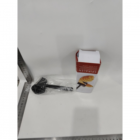 Accesoriu pentru Taiat in Forma de Spirala, Flippy, Multifunctional pentru Legume, Cutit pentru Spirale, 16x5.5 cm, Negru [1]