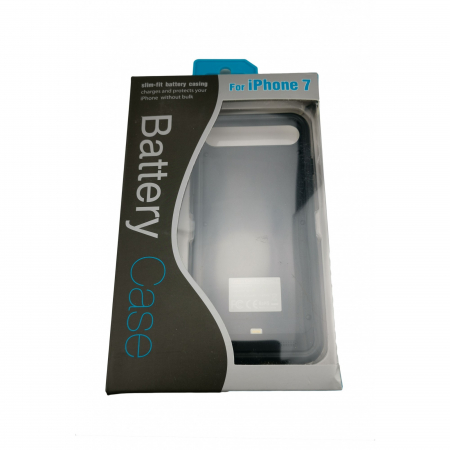 Power bank telefoane - Acumulator extern iFans Battery Case 3100 mAh pentru Apple iPhone 7, Negru