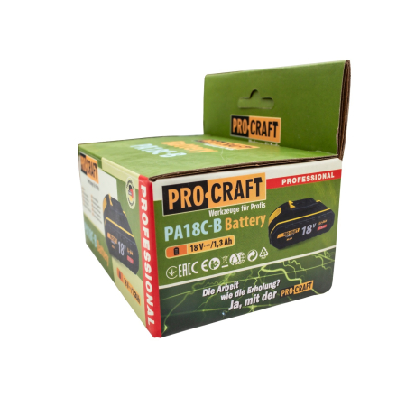 Acumulator Li-Ion PROCRAFT PA18C-B, 18V, 1.3 Ah [6]