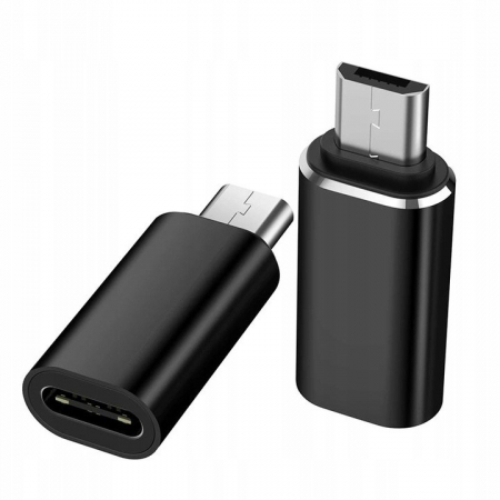 GSM - Adaptor iPhone(mama) to Micro-USB(tata) 2,8 cm, Flippy, Negru