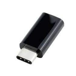 Adaptor micro USB (mama) to Type-C(tata) cu Agatatoare Breloc inclusa, Negru [5]