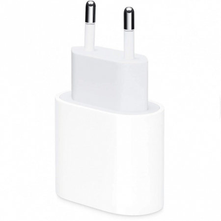 Lichidare de stoc Adaptor pentru iPhone, Type-C, Fast charge, Putere 20 W, Flippy, Alb [1]