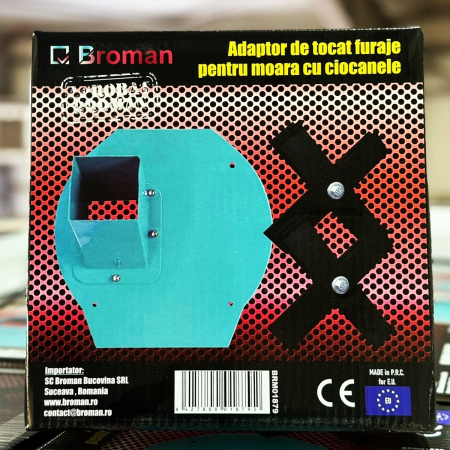 Adaptor razatoare moara pentru furaje si resturi vegetale, Broman [2]