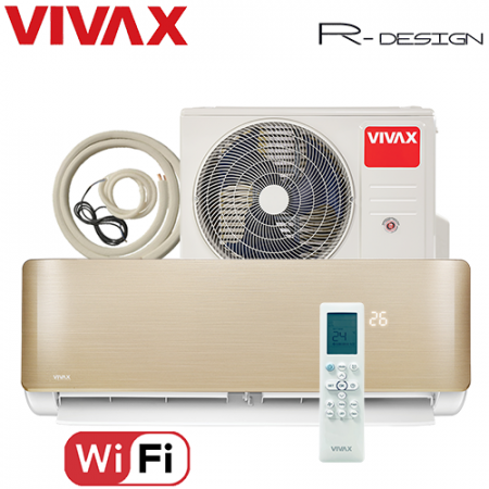 Aer Conditionat VIVAX R-Design ACP-12CH35AERI GOLD Wi-Fi Kit de instalare inclus R32 Inverter 12000 BTU/h [3]