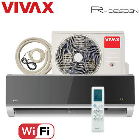 Aer Conditionat VIVAX R-Design ACP-12CH35AERI SILVER MIRROR Wi-Fi Kit de instalare inclus R32 Inverter 12000 BTU/h [3]