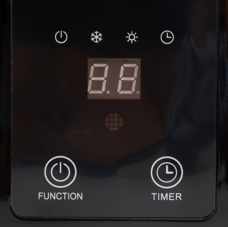 Aeroterma de perete cu display si telecomanda BoHM BH2000BL, 20–25 m², 1000W-2000W [4]