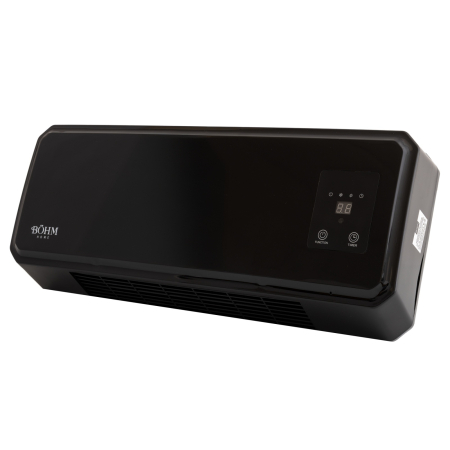 Aeroterma de perete cu display si telecomanda BoHM BH2000BL, 20–25 m², 1000W-2000W [1]