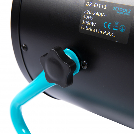 Aeroterma electrica ceramica Detoolz, 25/1500/3000W, PTC [5]