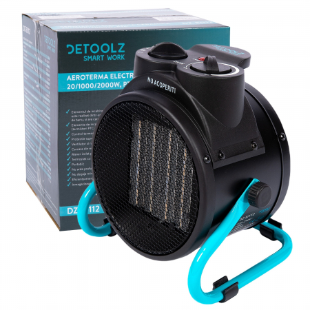 Radiatoare, calorifere si seminee electrice - Aeroterma electrica ceramica, 20/1000/2000W, PTC