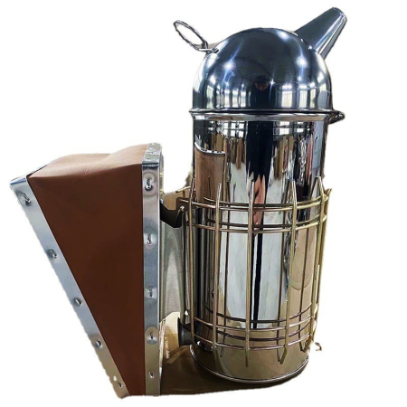 Sub 99 Lei - Afumator Apicol, Flippy, din Inox, 30 x 25 x 10 cm, Gri