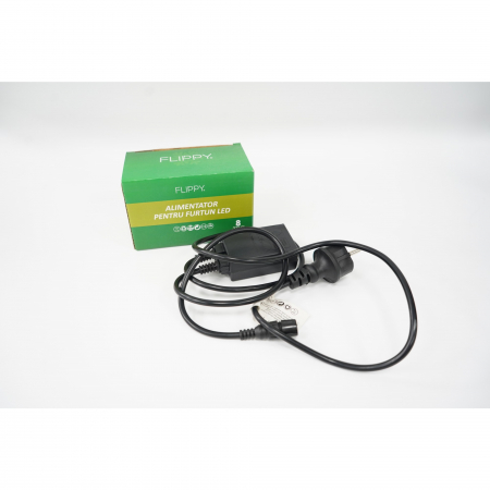 Alimentator furtun luminos, rezista pana la 50 m, Flippy, 8 jocuri de lumini, fir negru [5]