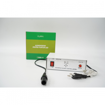Alimentator pentru futun luminos, rezista pana la 100m, Flippy, 8 jocuri de lumini, negru [2]