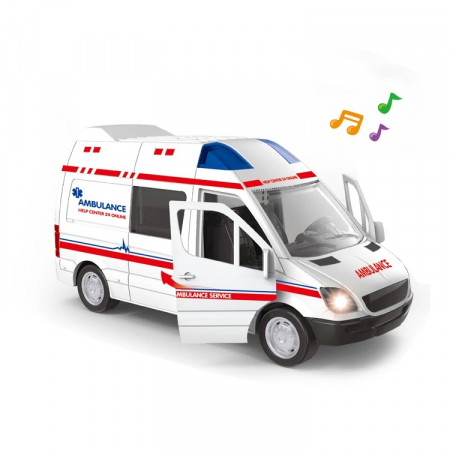 Jucarii, Copii & Bebe - Ambulanta de jucarie cu lumini si sunete