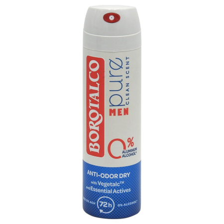 Îngrijire personală și cosmetice - Antiperspirant Deodorant, Borotalco, 150 ml Men Pure