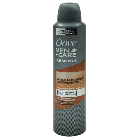 Parfumuri și deodorante - Antiperspirant Deodorant, Dove, 250 ml Men Care Mineral Powder Sandalwood