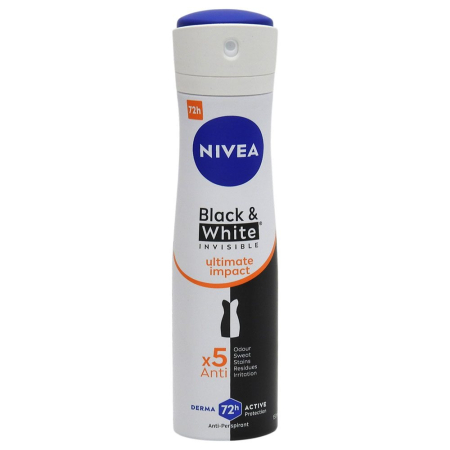 Îngrijire personală și cosmetice - Antiperspirant Deodorant, Nivea, 150 ml Invisible Bw Ultimate Impact