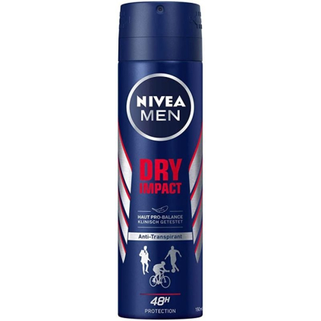 Parfumuri și deodorante - Antiperspirant Deodorant, Nivea, 150 ml Men Dry Impact