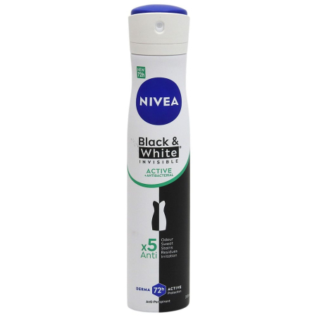 Parfumuri și deodorante - Antiperspirant Deodorant, Nivea, 200 ml Invisible Bw Active