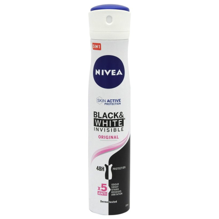 Îngrijire personală și cosmetice - Antiperspirant Deodorant, Nivea, 200 ml Invisible Bw Original