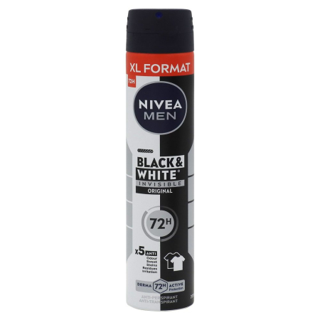 Îngrijire personală și cosmetice - Antiperspirant Deodorant, Nivea, 200 ml Men Invisible Bw Original